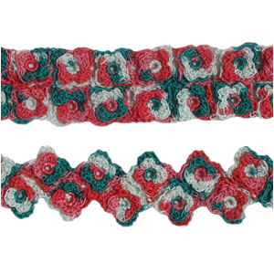 Front of the Checker Board Floral Belts